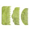 Natural Jade Massage Comb Set For Head Spa Acupuncture Therapy Trigger Point Relaxation Beauty Scraping Tool Jade Massager