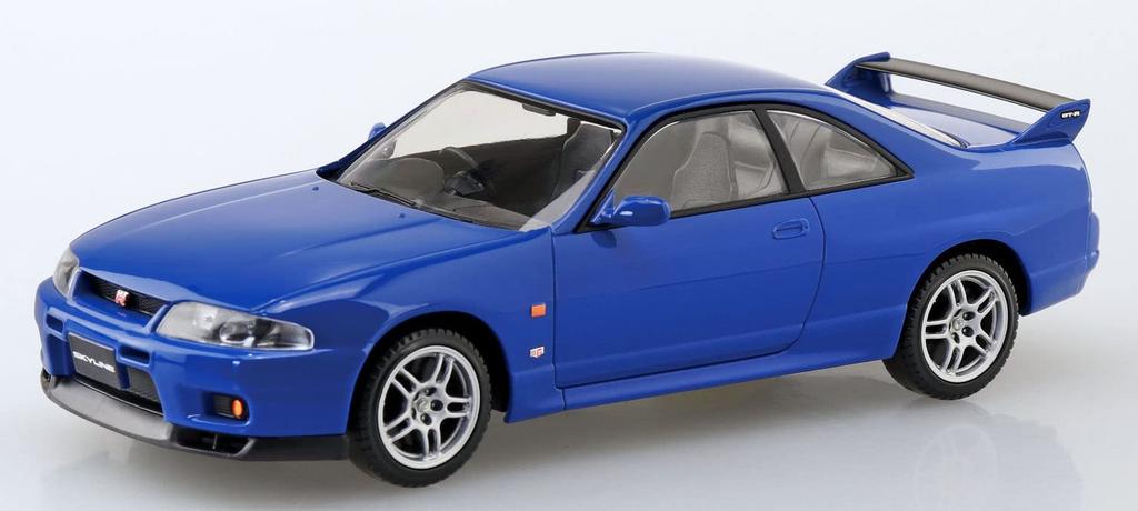 AOSHIMA Seria The Snap Kit Nissan R33 Skyline Championship Blue Model din Plastic 1/32 GT-R Codificat prin Culoare 15-E