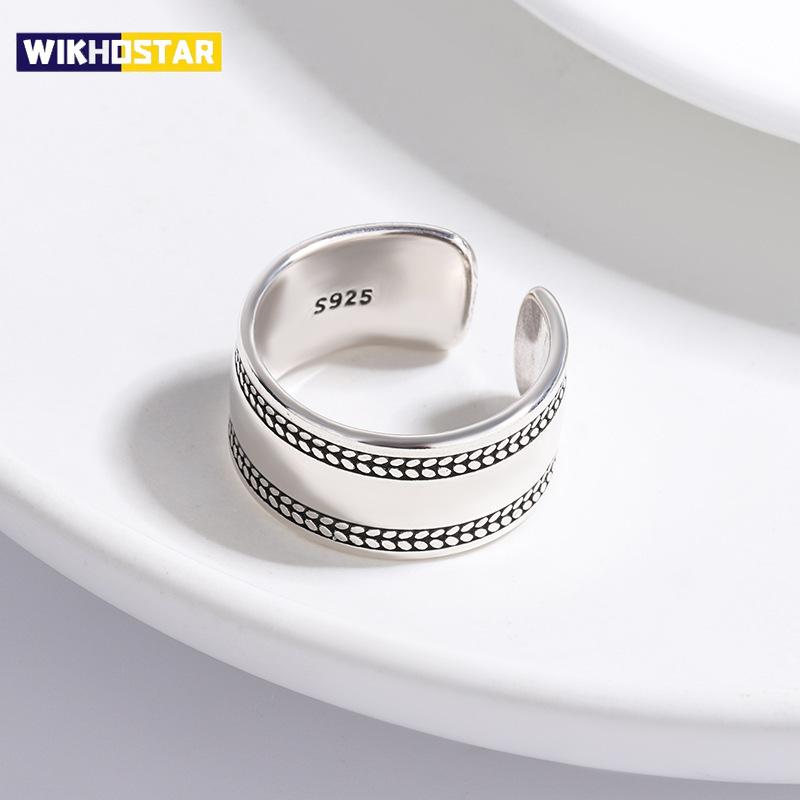 925 Sterling Silver Smooth Surface Simple Rings For Women Wedding Luxury Jewelry Accessories Wholesale Envío Gratis Jewellery
