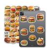 50Pcs Cute Cartoon Burger Stickers – Waterproof Reusable Decals for Luggage, Laptop, Journal