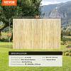 Natural Rolled Bamboo Fence Bamboo Panel 4 Ft H X 8 Ft L X 0.75 In D.