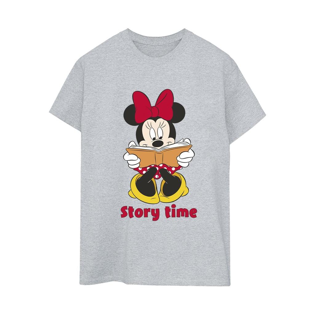 Disney Womens/Ladies Minnie Mouse Story Time Cotton Boyfriend T-Shirt