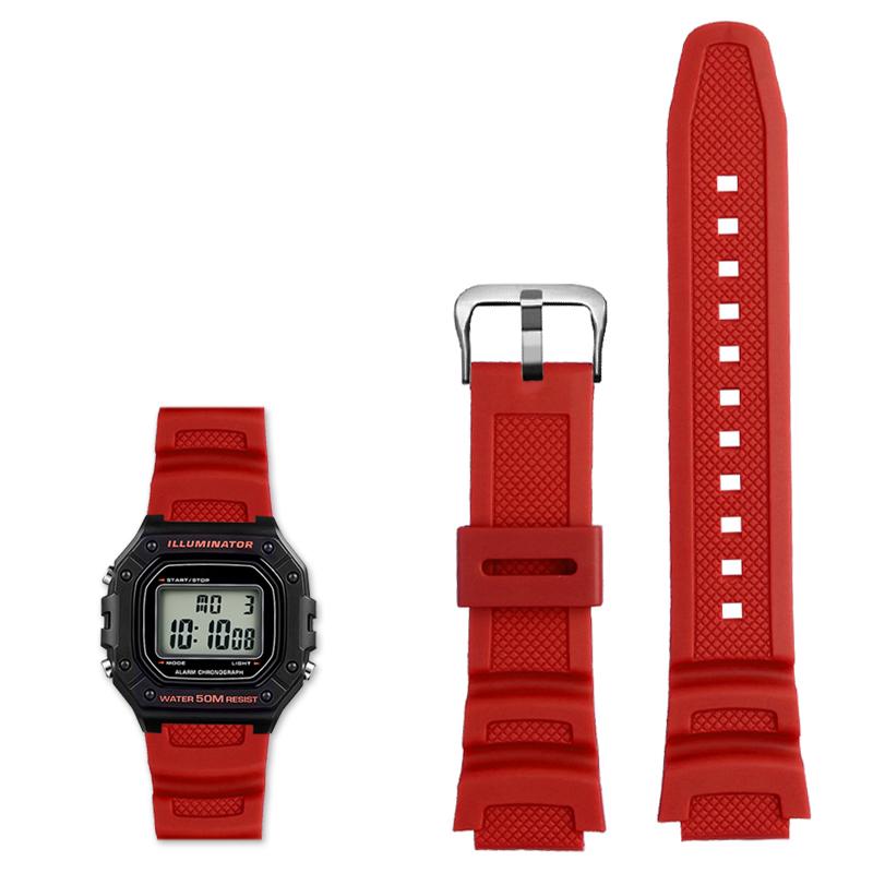 Resin Silicone Strap for Casio Watch Band SGW-300 SGW-300H/400/500 AE1200 AE1100 MRW-200 W218H Waterproof Rubber Sport Watchband