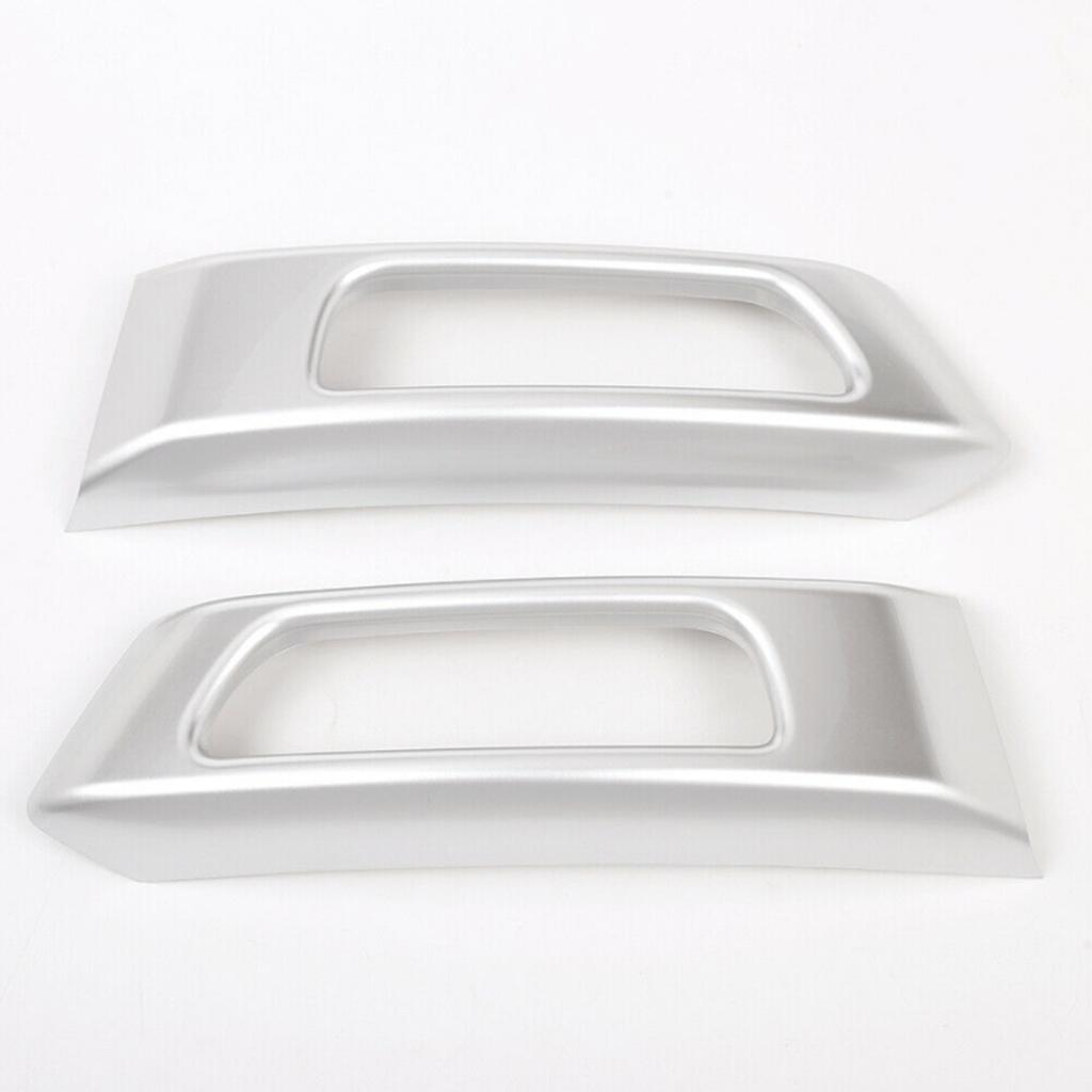 ABS Silver Front Fog Light Cover Lamp Frame Trim For LR Range Rover Sport 14-17