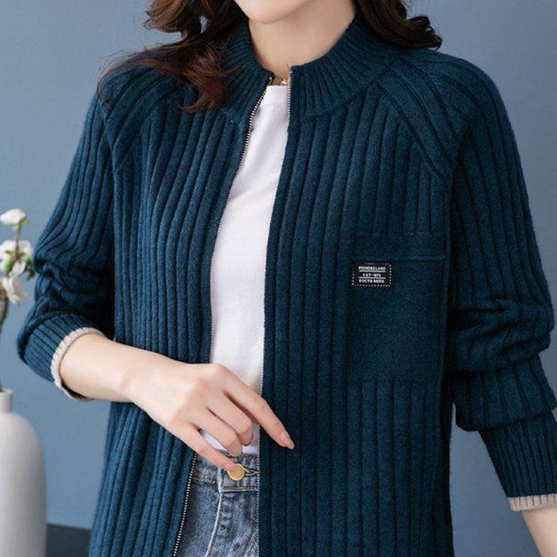 Sweaters Coat Cardigan for Women Autumn Winter Large Size Vintage Loose Long Sleeve Knit Cardigan Sweaters Jacket