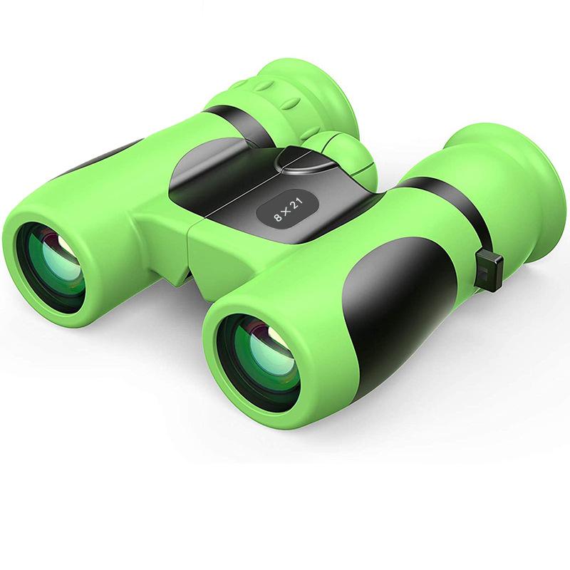 8x21 Kids Binoculars HD All Optical Eye Protection Cartoon Glasses for Children Students Outdoor Exploration