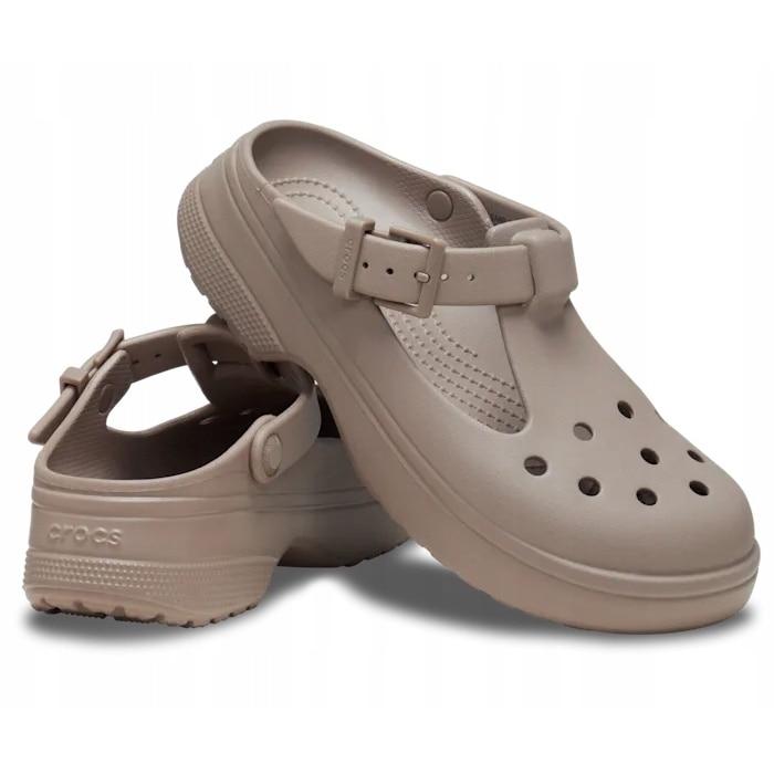 Sabots Femme Crocs Classic Mary Jane 210581 Sabot Femme Confort Casual Chaussures Respirantes Beige 34-42 UE
