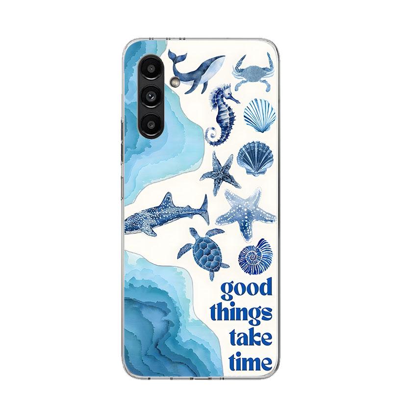 Ocean Starfish Sea Turtle Shark Phone Case For Samsung Galaxy A17 A16 A14 A15 A13 A57 A56 A54 A55 A53 A37 A36 A34 A35 A33 A26 A2