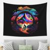 Bicycle Day 1943 Colorful Psychedelic Art Tapestry Decor Art Aesthetic Tapestries for Living Room Home Wall Cloth Wall Hanging