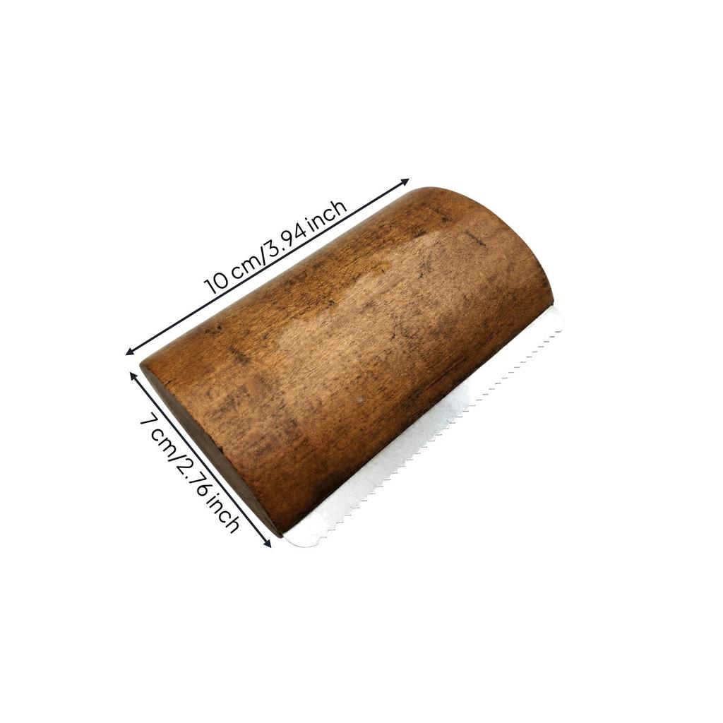 Wooden Pet Shedding Lightweight Hair Removal with Handle
