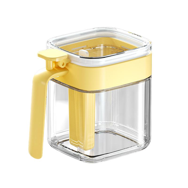 Glass Seasoning Jar With Spoon Sugar Bowl Salt Shaker Pepper Spices Container Kitchen Tools Supplies Storage Spice Boxes