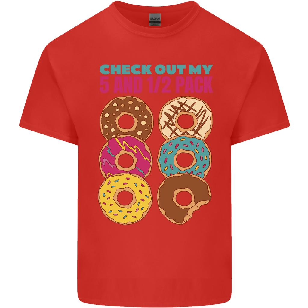 Funny Donut Check Out My 5 12 Pack Food Gym Unisexs Light Cotton TShirt
