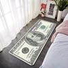VIKAMA Creative Dollar Printed Carpet Anti-Slip Bedroom Side Rug Easy To Clean Game Room Dormitory Floor Mat Home Decoration