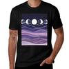 Purple Mountains And Moon Tshirt High Elasticity Sports Tee Shirt