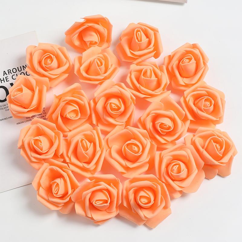 10/20/50Pcs 7cm Artificial Bionic Flowers PE Foam Simulation Roses Fake Flower Decorations for Home Wedding Party Presents