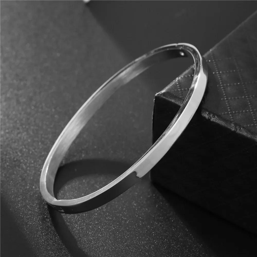 Light Luxury Stainless Steel Jewelry Women's High Quality Bracelet Gold Color Silver Color Black Bangle Bracelet Luxury Jewelry