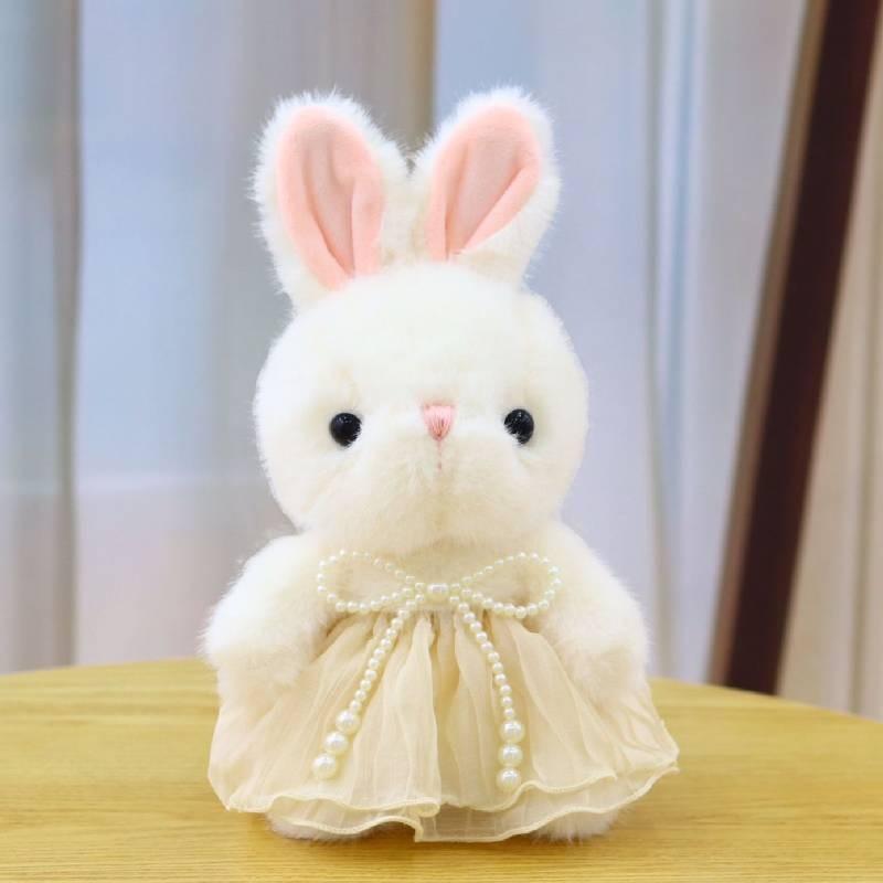 Tulle Skirt Wear Rabbit Plush Toy Cartoon Stuffed Animal Doll Kids Birthday Gift