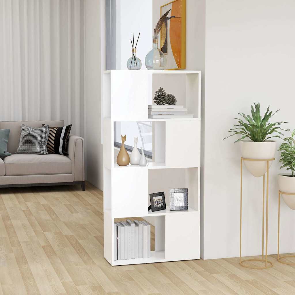 vidaXL Bücherregal Raumteiler Weiß 60x24x124,5cm Holzwerkstoff weiß