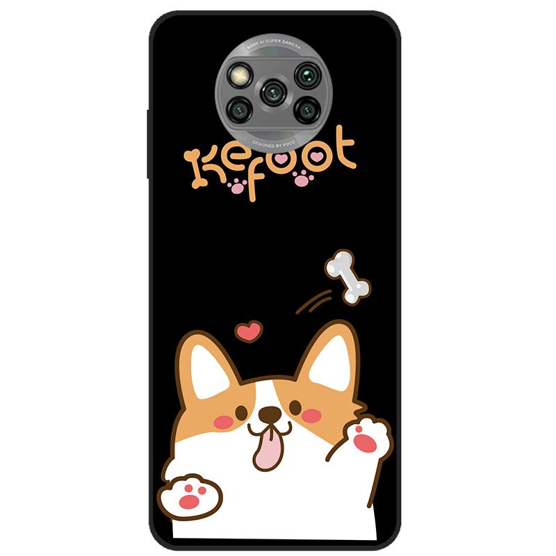 For Xiaomi Poco X3 Pro Case Silicone Soft Cat Phone Cover for Poco X3 NFC Case TPU Black Funda for Poco X 3 NFC PocoX3 Pro