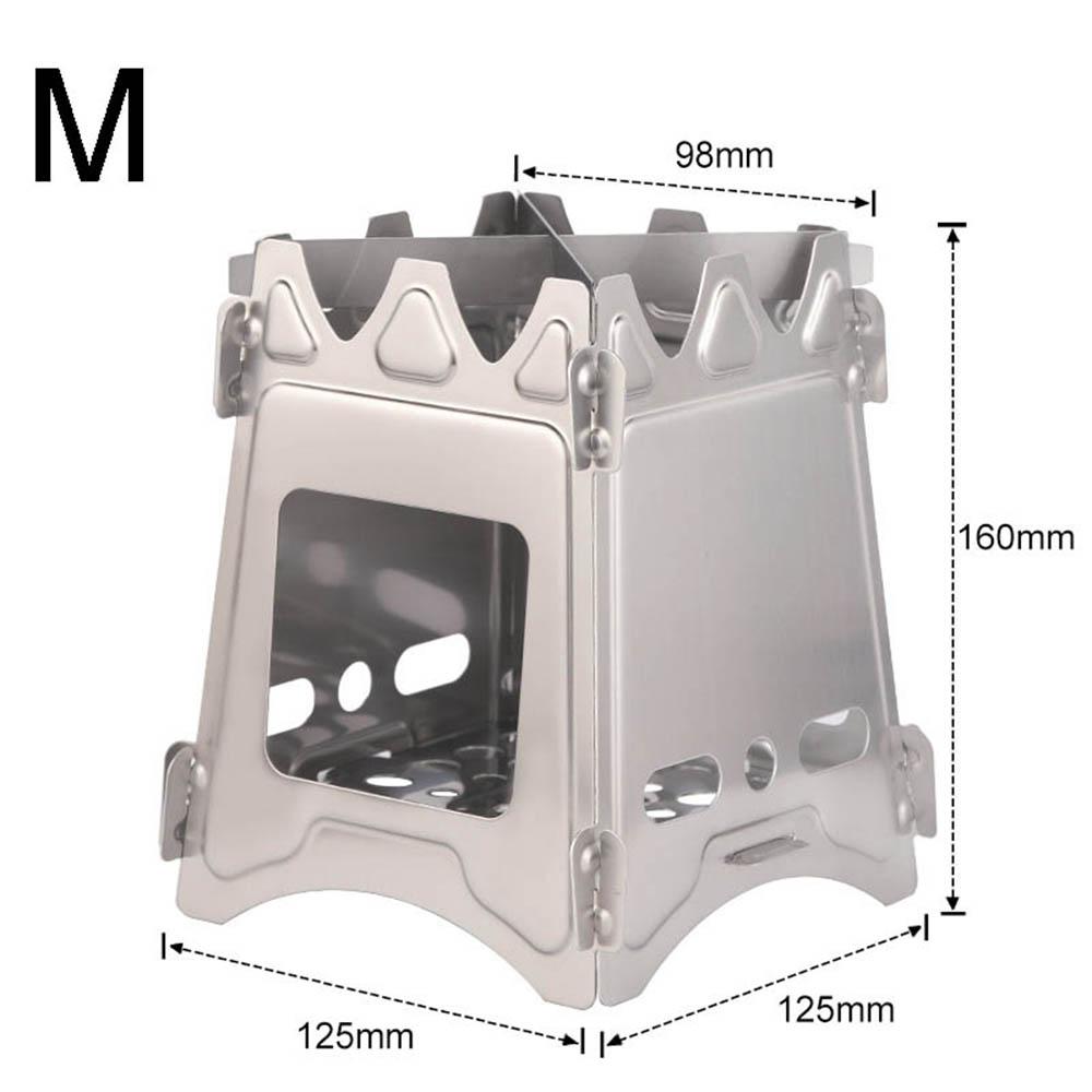 

Кемпинговая дровяная печь, портативная, из нержавеющей стали, легкая, затвердевающая, спиртовая печь для кемпинга, приготовления пищи, барбекю, пикника