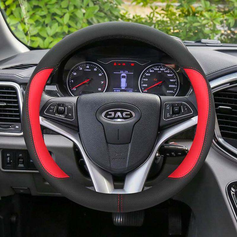 

Jianghuai Ruifeng S3 S4 S2 S5 R3 S7 M2 M3 M4 M5 L5 Car Steering Wheel Cover Genuine Leather Steering Wheel Cover Genuine Leather Model [Round Shape] Passion Red