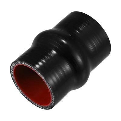 X AUTOHAUX 1pcs 45mm/1.77" 76mm/2.99" Length Black Red Car Silicone Hose Hump Hose Hose Universal