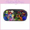 Rainbow Friends Cartoon Pencil Case With Durable Nylon Material Large Capacity School Storage