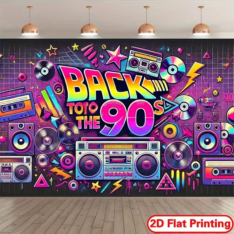 2D Retro 90er Hip Hop Hintergrundtuch Graffiti Stil Fotokabinen Requisite