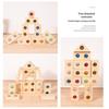 50-Piece Wooden Acrylic Gemstone Building Blocks: Interactive Parent-Child Game for Early Education and Castle Construction