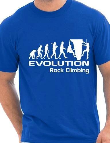 Evolution Of Rock Climbing Funny Adult Mens T-Shirt Birthday Gift Size S-XXL S