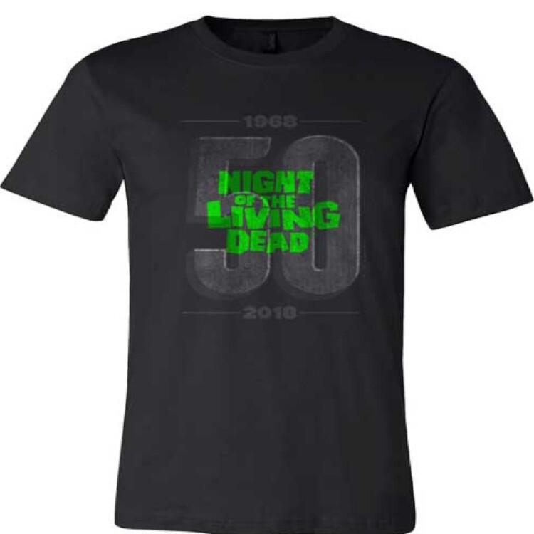 Night of the Living Dead T-shirt - George Romero 50th Anniversary Tee 2018 - NEW M