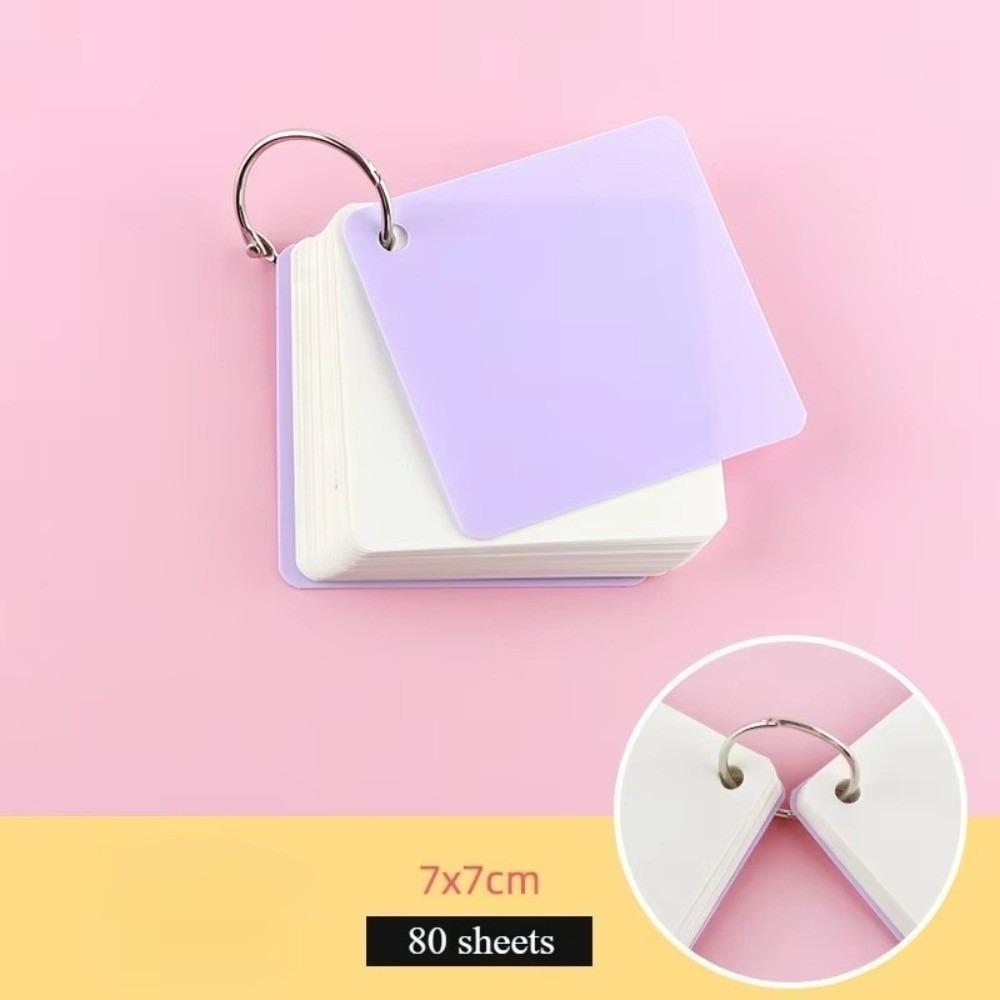 Portable Pocket Memo Pads 80 Sheets Blank Index Card  for Memory Learning Studying