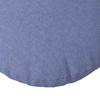 Seat Cushion Set 2 Pcs Denim Blue Ø40 X 13 Cm Fabric