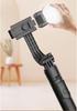 1M Extendable Selfie Stick with Fill Light & Live Streaming Bracket