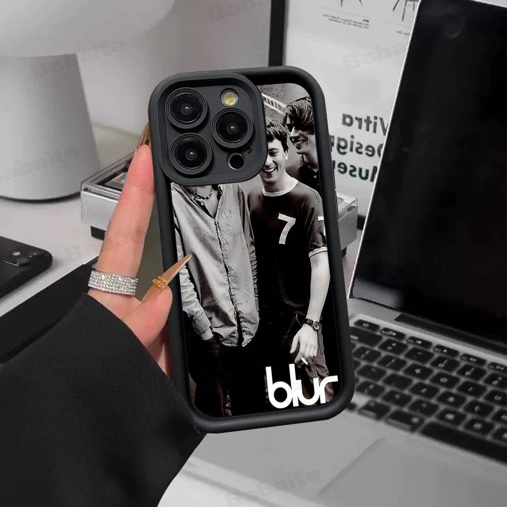 Band Musik Rapper B-Blur Vintage Phone Case For IPhone 17 16 15 14 13 12 11 Air Plus Pro Max Soft Back Cover