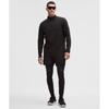 Lullulemon Rulu Fleece Half-Zip Long Sleeve Shirt Blk