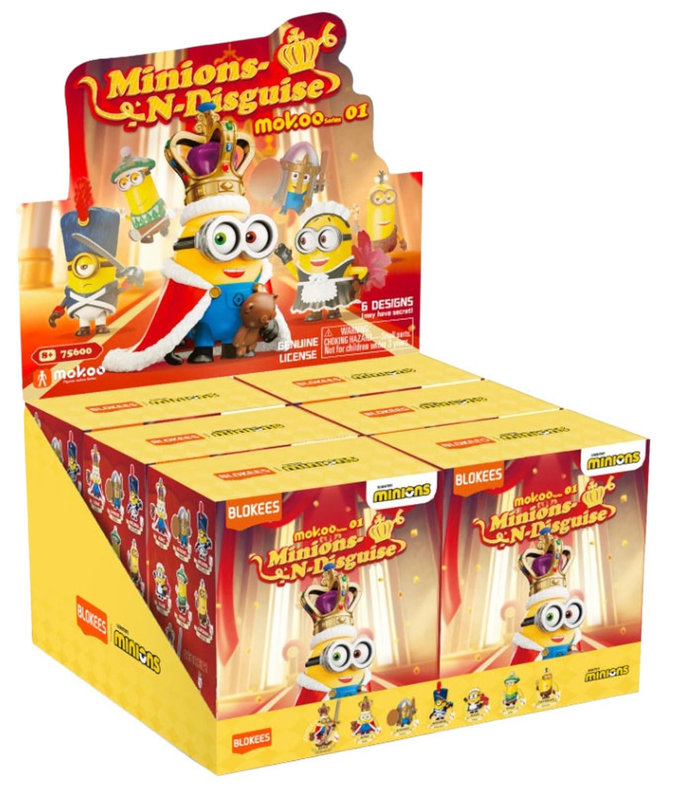 

Doyusha BLOKEES Minions MOKOO Series.01 Minions N-Disguise 6-Piece Box Set