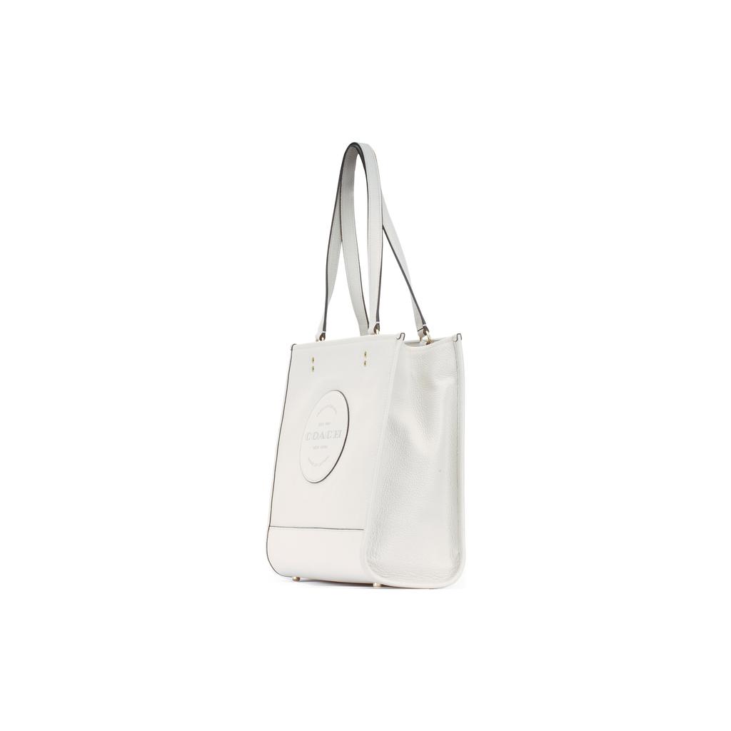 New COACH Dempsey Leather Tote Bag Shopping Bag Shoulder Bag Handbag Large Size Women's White C3078-IMCHK