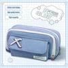 Pencil Case for Girls - Stylish, Soft, Large Capacity, Dirt-Resistant, Multifunctional Oxford Stationery Bag
