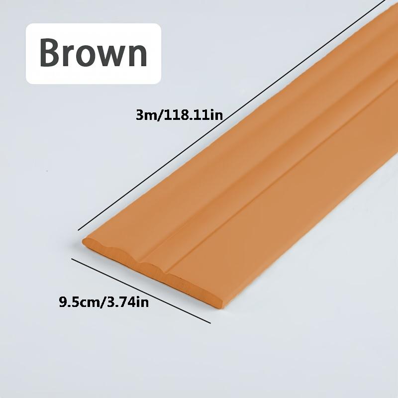 3M Self adhesive Skirting Line Waterproof Enclosure 3D Wall Sticker Thickened Anti-collision Kid's Corner Line Decoration