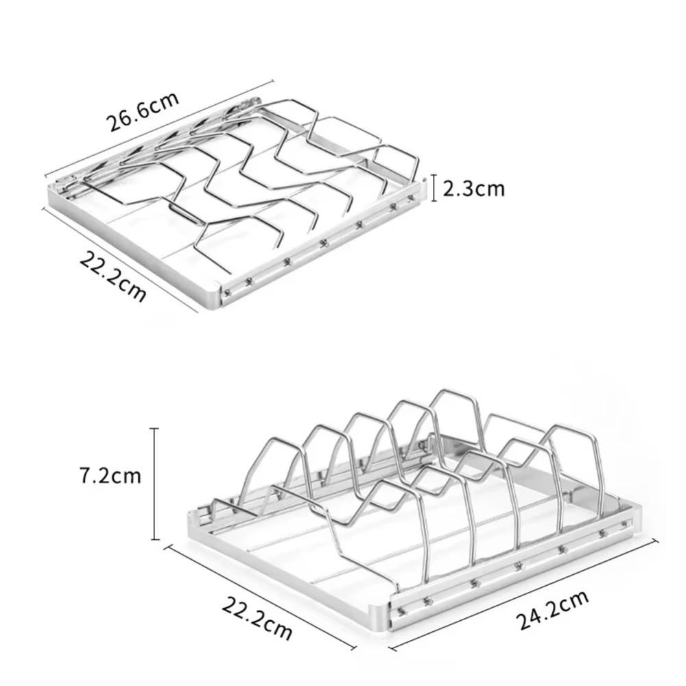 Portable Rib Rack Folding Steak Rack Easy to Use Turkey Roasting Rack BBQ