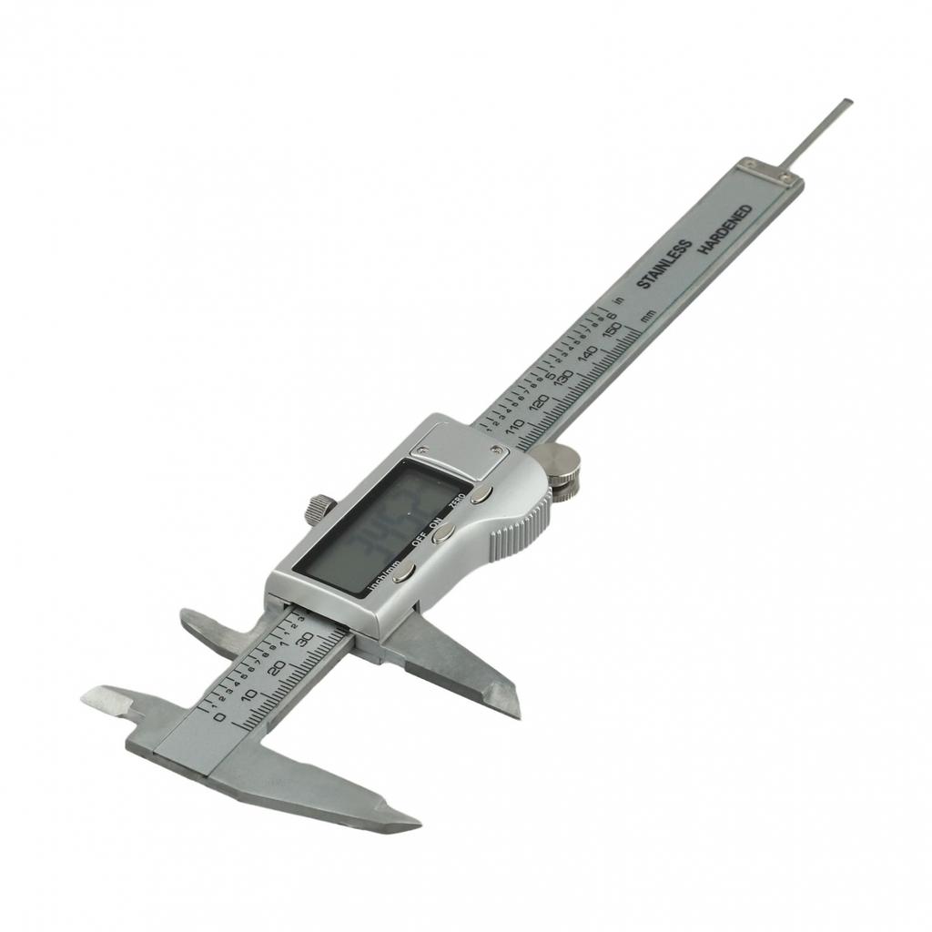 Stainless Steel Digital Vernier Caliper 0.01 Mm 1 X Button Cell 1.55V