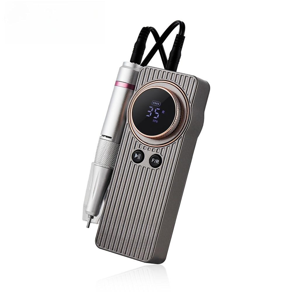 35000RPM Low Noise LCD Display Nails Beauty Tools Portable Nail Drill Exfoliation Remove Calluses Nail Removal Polisher