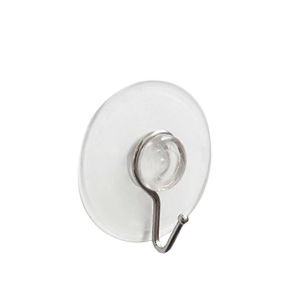Suction Cup Shower Hooks Plastic Bathroom Wall Hangers 4.2x4.4x1.4cm Strong Suction 25Pcs