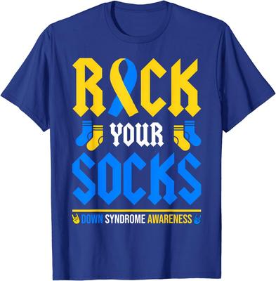 Rock Your Socks World Down Syndrome Awareness Unisex T-Shirt