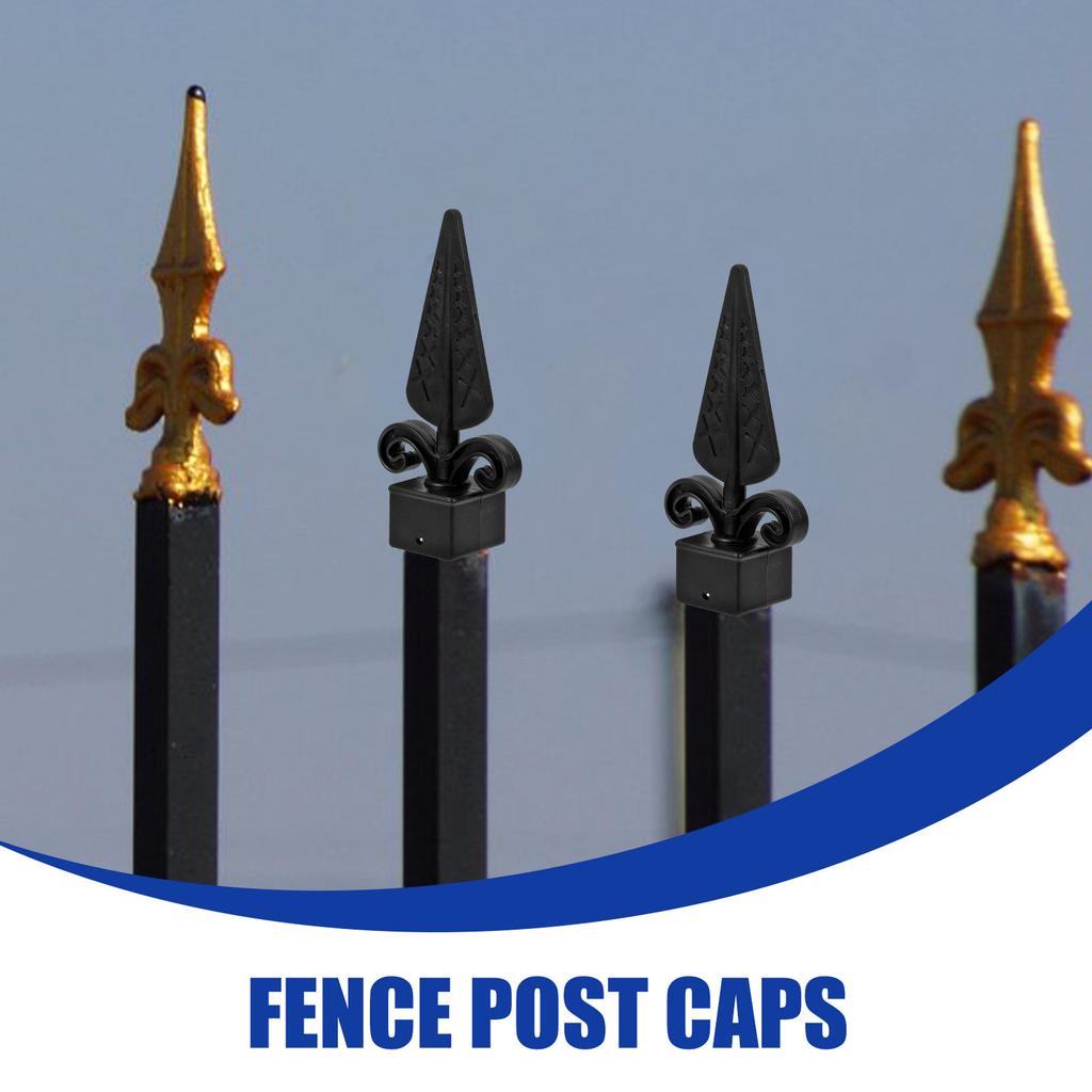 10Pcs Plastic Fence Post Caps Protective Decorative Covers for Yard Garden Outdoor Fence Parts Decorative Post Caps