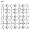 200 Pcs Snowflakes Confetti Non Woven Fabric Christmas   Party Decoration Snowflakes(Silver )