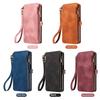 Samsung S24 Leather Case | S23 FE Zipper Wallet | S22plus Mobile Phone Case | S23Ultra Bracket Protective Cover