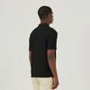 FERRAROMILANO Woven Crinkle Y-Polo Shirt Black (Am0Ftty25139)