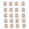 20pcs Burlap Bags Burlap Gift Bags Single Side Window Burlap Pouches with Drawstring for Jewelry Makeup Candy